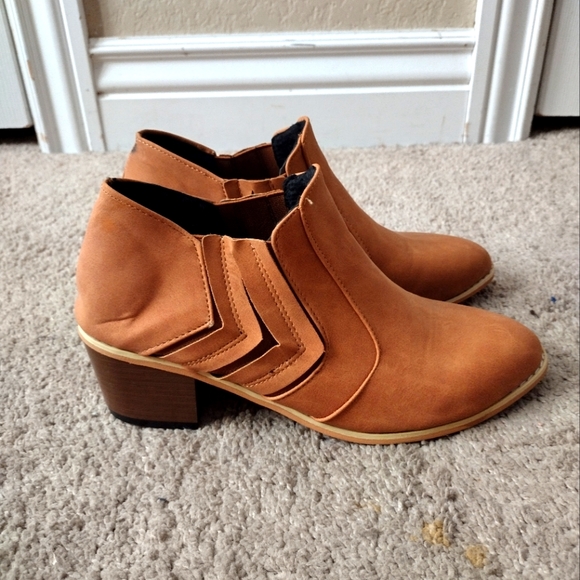 Women's leather casual boots ankle shoes size 6 1/2 - Picture 4 of 6